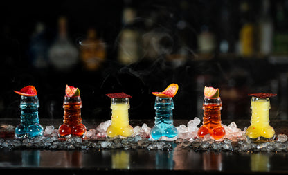 Set 6 Pahare fabricat din Sticla Rezistenta, 40 ml pentru Shot, Whiskey, Tequila, Espreso, Cocktail, Decor Bar