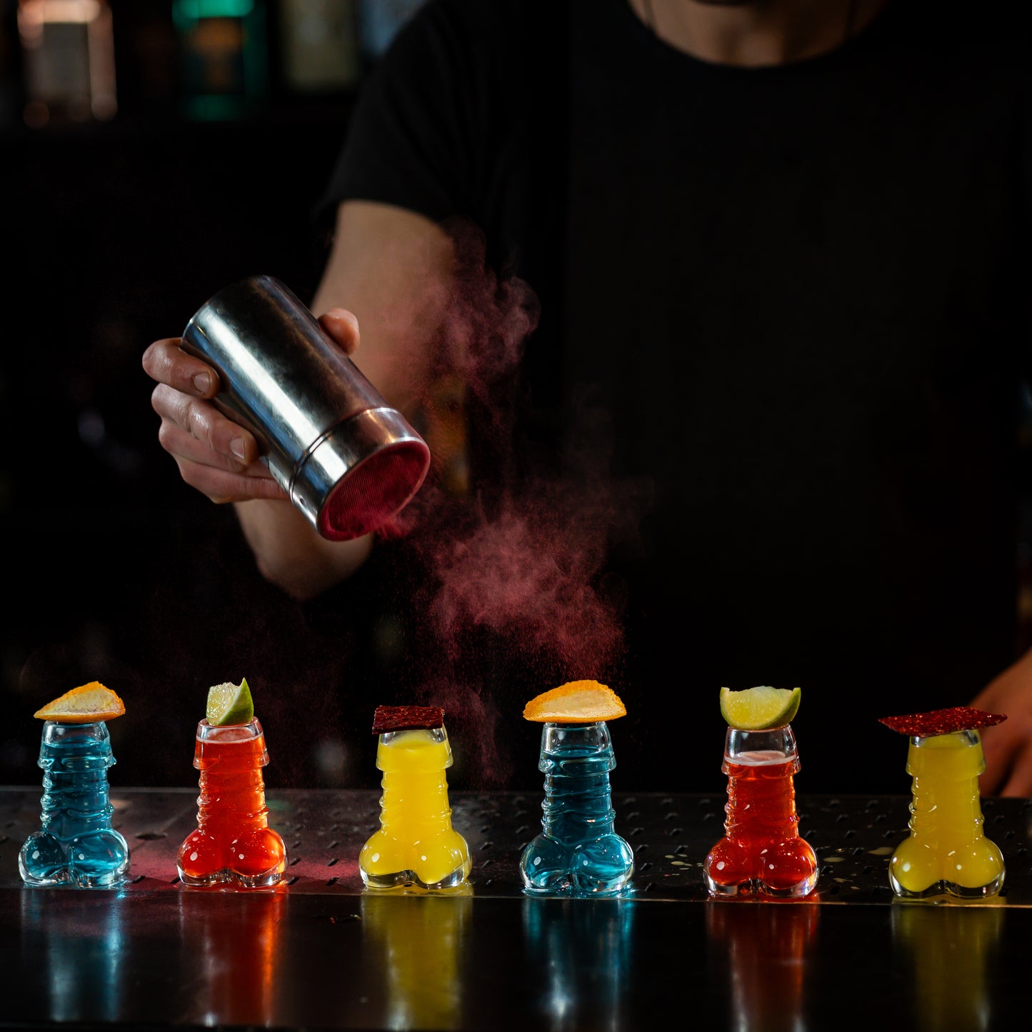 Shot Glasses Set of 6 for Tequila, Whiskey, Liquor, Cocktail, Vodka, Shot Glass, Bachelorette Party, Funny Gifts, 1.35oz