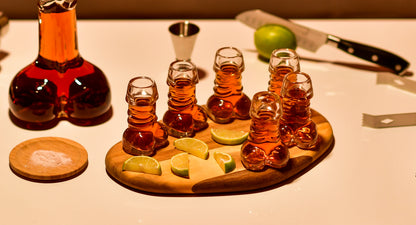 Set 6 Pahare fabricat din Sticla Rezistenta, 40 ml pentru Shot, Whiskey, Tequila, Espreso, Cocktail, Decor Bar