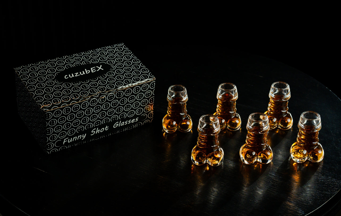 Shot Glasses Set of 6 for Tequila, Whiskey, Liquor, Cocktail, Vodka, Shot Glass, Bachelorette Party, Funny Gifts, 1.35oz