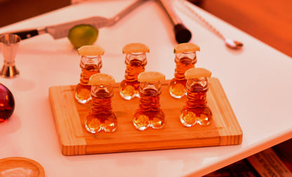 Set 6 Pahare fabricat din Sticla Rezistenta, 40 ml pentru Shot, Whiskey, Tequila, Espreso, Cocktail, Decor Bar