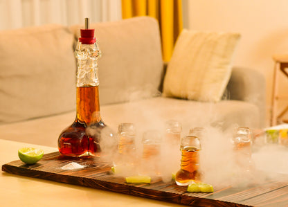 Set 6 Pahare fabricat din Sticla Rezistenta, 40 ml pentru Shot, Whiskey, Tequila, Espreso, Cocktail, Decor Bar